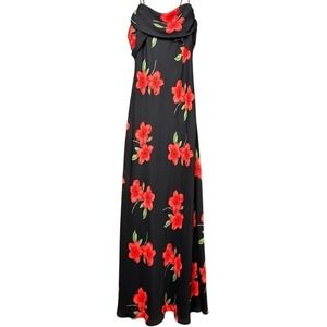 Vntage Whimsigoth Fairy Maxi Dress Women 14 Romantic Ruffle Winged Dark Academia